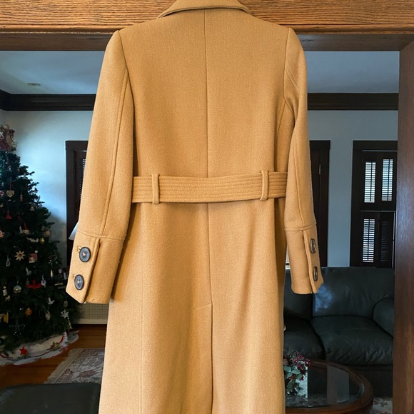Tan, belted winter coat from Mango - Picture 2 of 4